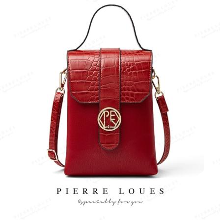 Skulderveske, crossbody-veske, justerbar, avtagbar skulderstropp - Perfet Red