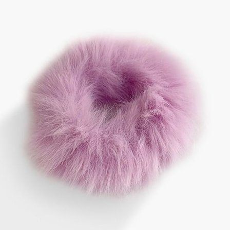 Chouchou Klassinen Tekokarvainen Pehmeä Fluffy Vaaleanpunainen Violetin Vaalea