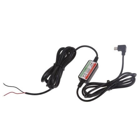 Universal 12-24V till 5V/3A Mini USB-kabel för bil-DVR, GPS och mobila enheter Bilregistrator Laddare