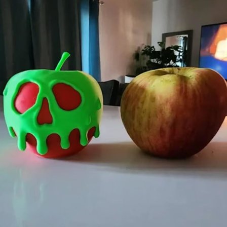 Halloween 3D-tulostettu myrkkyomena työpöytäkoristeet kotiin autoon Mo