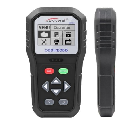 Konnwei KW818 OBD2 Fejlkode-læser til alle biler, 12V