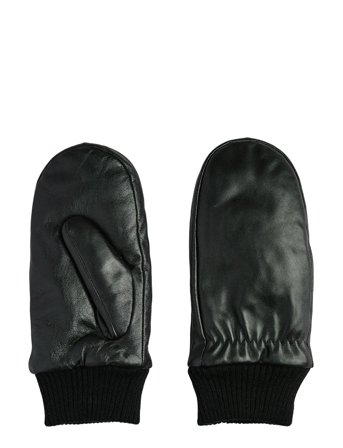 Pcnellie New Leather Mittens Noos Black Pieces