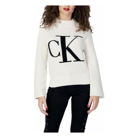 Calvin Klein Jeans Stickat beige, Dam, Dam, Storlek: M