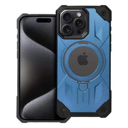 iPhone 15 Pro Mobilskal Magsafe Ringholder Armor - Blå