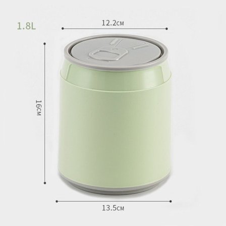 Skrivbord Dust Bin Mini Desktop Bin GRÖN