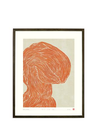 The Line No. 26 Home Decoration Posters & Frames Posters Graphical Patterns Orange Hein Studio