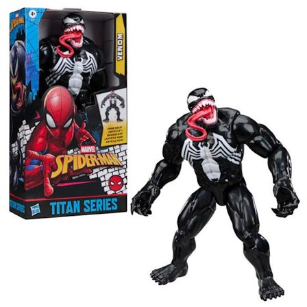 Figur Venom 30 cm Deluxe, Titan Series, superhelte legetøj til børn, Marvel Spider-Man, fra 4 år