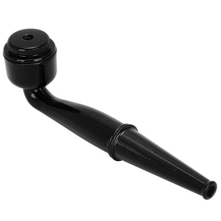 Filterpipe i aluminiumlegering, metallhåndverk, samleobjekter, gjenbrukbar røykesett, gave, svart