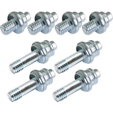 3/8" Sidomonterad Batteripolsskruv, Standard Batteri Sidomonterad Förlängningsbult för GM, 2 Olika Längder (4 Par, 8-pack)