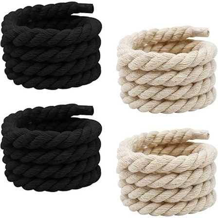 Par Repsko Big Sko Snören Svarta Sko Snören och Beige Sko Snören Runda Sko Snören kompatibla Sneakers Löparskor Sportskor