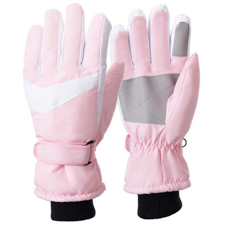 Vinter skihandsker til kvinder, termiske, skridsikre, touchscreen-kompatible, vandtætte og fleeceforede varme handsker til cykling, vandring, sne 