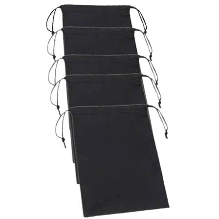 Förvaringspåsar Med Dragsko 5-pack 15×20 Cm Svart