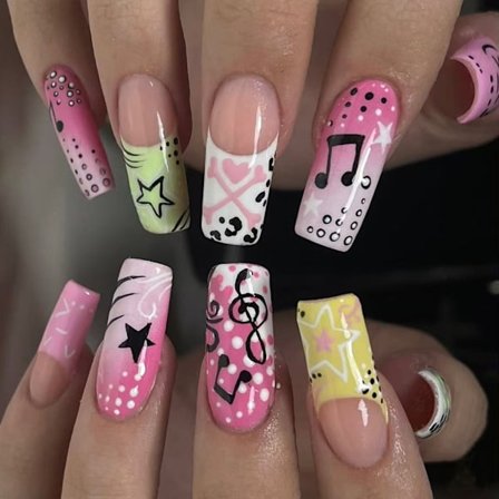 Fantastiska Manifestation Stjärna Falska Hov ABS Permanent Plan Festtema Lätt Att Bära Unguis Konst