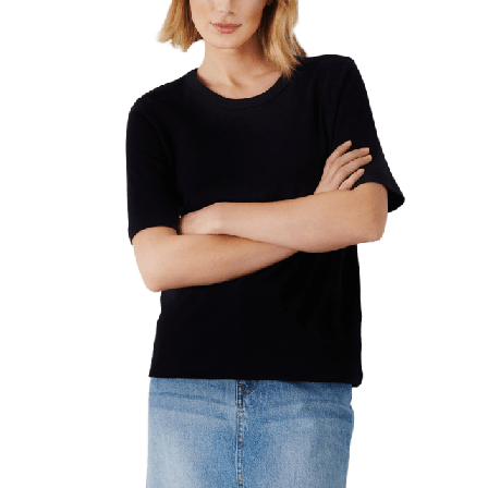 Part Two RatanaPW TS T-shirt Överdelar Dam Svart XS