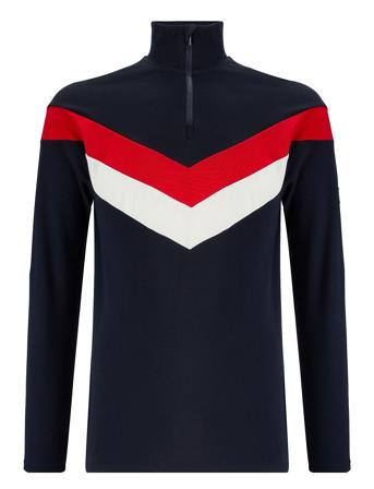 Voss Colblock Zipup Designers Base Layer Tops Navy We Norwegians