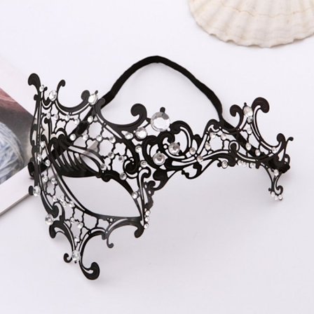 Maske til kvinder med skinnende rhinsten til venetiansk fest