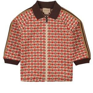Kids - Gucci Red G All Over Print Zip Jacket with Collar 12-18 months - Coats and jackets - 12-18 months - Red