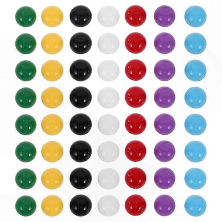 70 st Färgglada Plastkulor för Lärande och Lek, Pedagogiska Mattespelstillbehör, Ersättningskulor för Klassiska Brädspel Hwy[D]