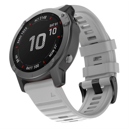 Garmin Fenix 7/7 Pro/Quatix 7/7Pro Silicone Watch Band - Gray