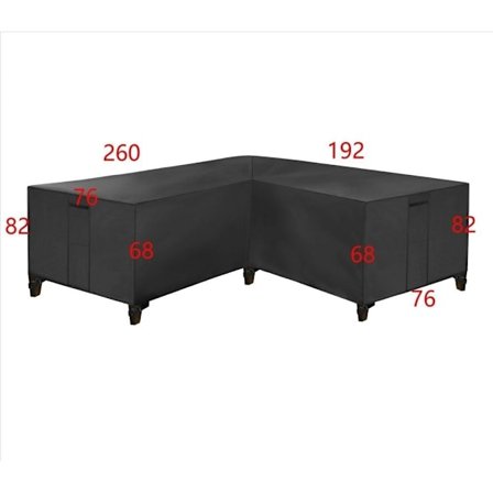 Huonekalusuoja päällinen suoja ulkokalusteille kulmasohva vedenpitävällä vihreällä‘-P549-