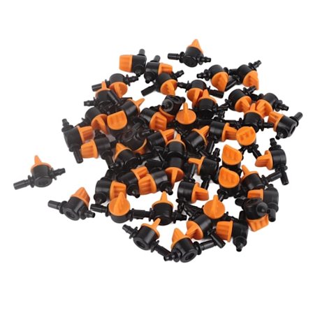 50 stk. dryppvanningsventil 4/7 mm ytre diameter 6 mm/0,2 tommer dryppvanningsbryterventil for vanningssystem