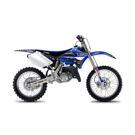 Stickerset + Zadelovertrek Blackbird Replica Racing 2018 Blauw-Zwart-Wit - Yamaha YZ 250 2002-2014