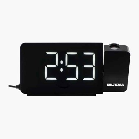 Klockradio med projektor 5 V - Biltema