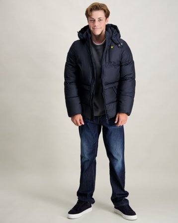 Lyle & Scott Ripstop Quilted Puffer Coat Blå Jakker Gutt - Kids Brand Store