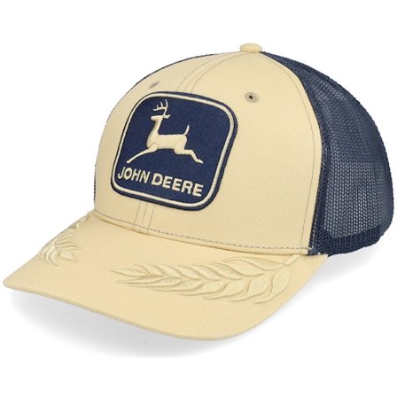 John Deere - Beis trucker Gorra - Twill Mesh Back Stine/Navy Trucker @ Hatstore