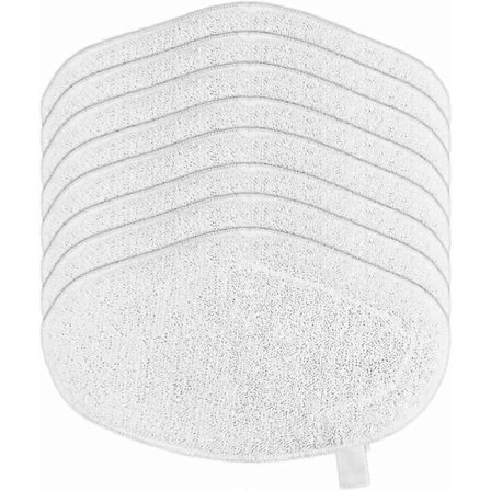 Paket med 8 trasor för Polti Vaporetto SV440, tvättbara ersättningsmoppar för SV440, SV450, Smart 100 T