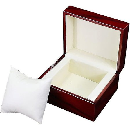 Glansfull treurkasse for oppbevaring av klokker, armbånd og smykker