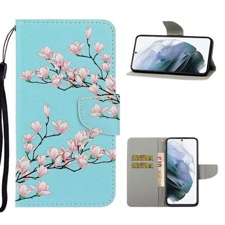 Wonderland Samsung Galaxy S21 FE Läppäkotelo - Flower