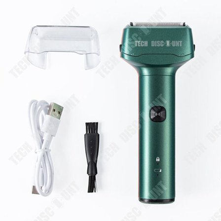 Elektrisk rakapparat - TECH DISCOUNT - TD - 3 blad - Uppladdningsbar - Tvättbar IPX5