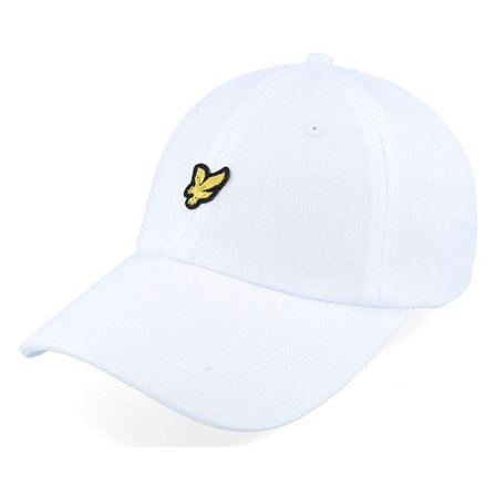 Lyle & Scott - Bílá unconstructed Kšiltovka - Baseball White Dad Cap @ Hatstore