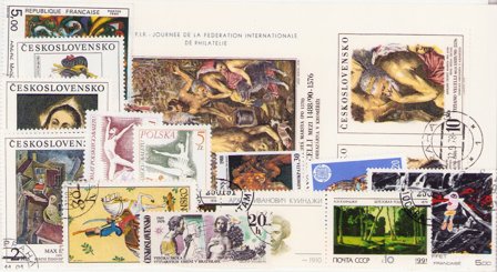 Kunst - Frimærkepakke - Stemplet