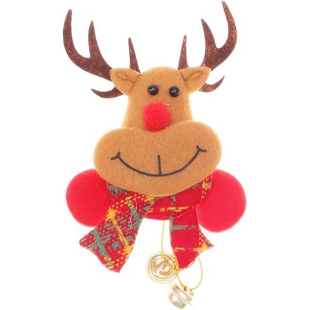 Renbrosch med ljus Julbrosch Pin Badge Pins Blinkande Kropp Ljus Slagstift Semester Smycken Gåvor