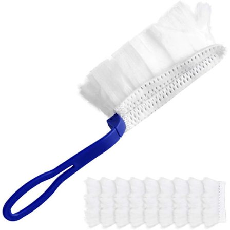 Mikrofiber håndstøvsuger med 10x støvsuger refills, Lille støvsuger til persienner PC-tastatur Kontorbord Kommode Bilinstrumentbræt