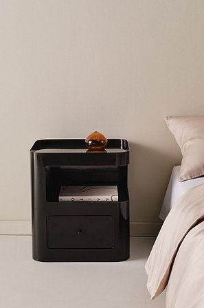 Jotex - Nachtkastje Zwart Zwart - ALSTON - Koop Nachtkastjes bij Jotex