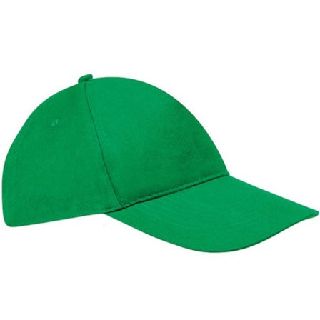 SOLS Unisex Sunny 5 Panel Baseball Cap ONE Kelly Green