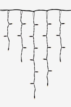 Markslöjd - CHRISSLINE Istapp Varm Extra 2x0.6m - Svart - Ljusslingor - Från Homeroom