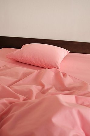 Jotex - Påslakanset Enkelsäng Ekologisk Aprikosrosa ZACK - Köp Enkelsäng hos Jotex