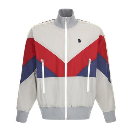 Palm Angels, Zip-through hoodie Biały, Mężczyzna, Rozmiar: M