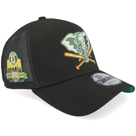 New Era - MLB Svart trucker Keps - Hatstore Exclusive x Oakland Athletics Midnight Legends 9FORTY Black A-frame Trucker @ Hatstore