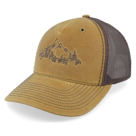 Wild Spirit - Braun Trucker Cap - Nature Mountain Scenery Hawthorne Brown Trucker @ Hatstore
