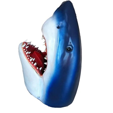 Horror Haj Statue til Haven Dekoration