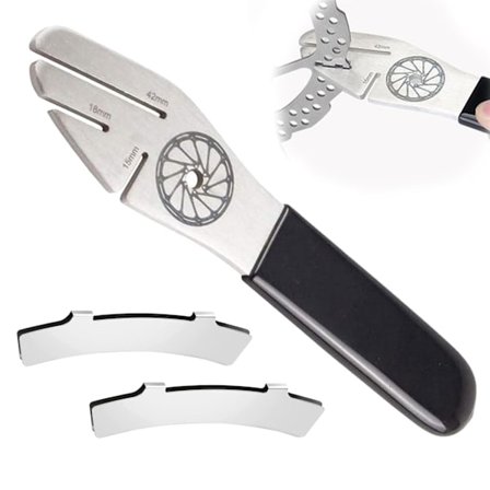 3-osainen jarrun säätötyökalusarja, polkupyörän levyjarrun säätö, levyjarrun roottorin kohdistus, levyavain, maastopyörän levyjarrujen kalibrointiin