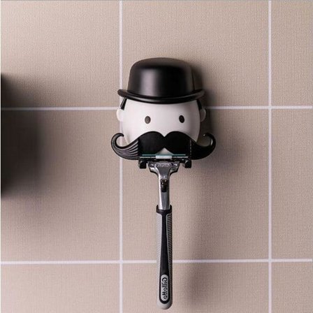 Mr. Razor, sugekoppholder for barberhøvler, barberhøvelkrok for dusj, bad