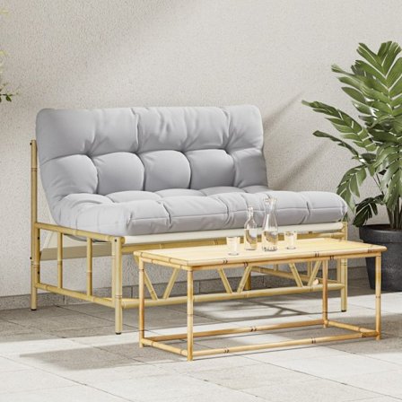 Trädgårdsbänk Ljusgrå 110 x 75 x 71 cm Stål