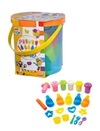 A&F Dough Set Fruit Bucket Toys Creativity Drawing & Crafts Craft Play Dough Multi/mönstrad Simba Toys