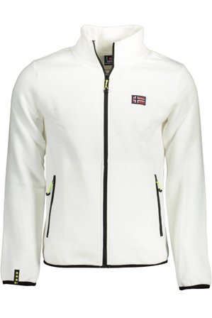 Norway 1963 Felpa Con Zip Uomo Bianco